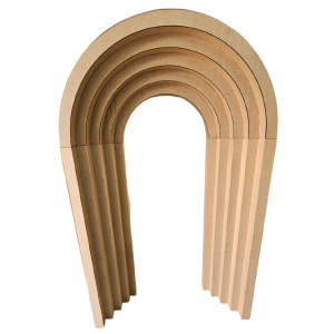 Portal 3D  Altura: 2m Largura: 1,20m Profundidade: 30cm   Mdf 6mm com reforço na parte de trás no mdf de 12mm Material entregue no mdf cru
